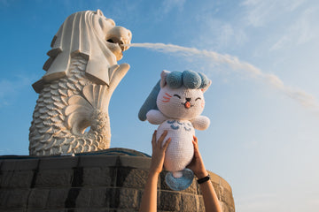 Merleon the Merlion Amigurumi Pattern & Kit